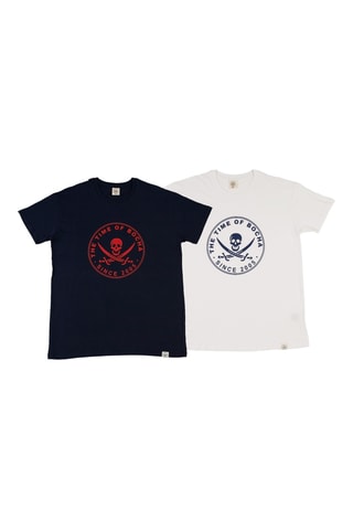2 T-shirts regular - Marineblauw