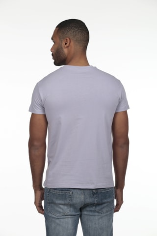 2 T-shirts regular - Koraalrood en grijs