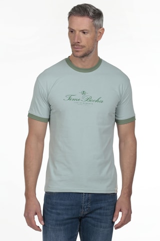 2 T-shirts regular - Blauw en grijs