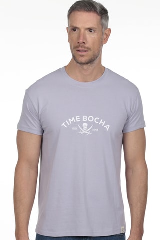 2 T-shirts regular - Blauw en grijs