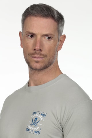T-shirt regular - Cinzento