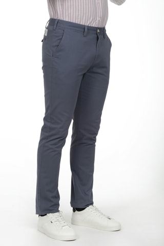 2 pantalons chinos - Bleu et gris