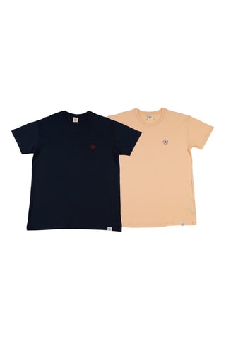 2 T-shirts regular - Marineblauw