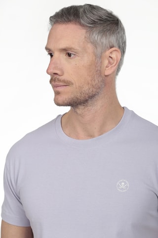2 T-shirts regular - Wit en grijs