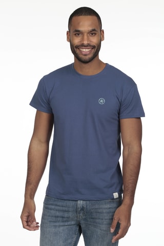 2 T-shirts regular - Blauw en grijs