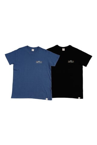 2 T-shirts regular - Zwart