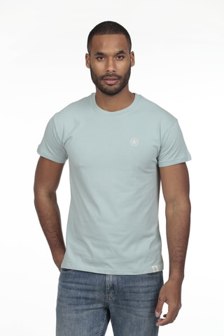2 T-shirts regular - Blauw en lichtgroen