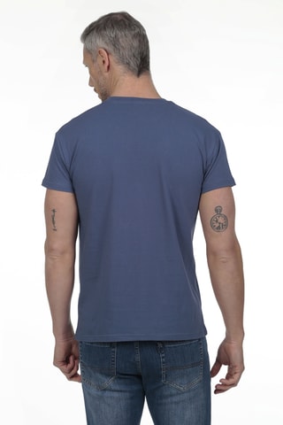 2 T-shirts regular - Blauw en grijs