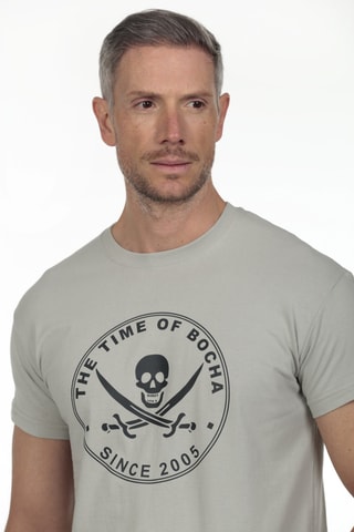 T-shirt regular - Cinzento