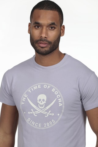 T-shirt regular - Cinzento