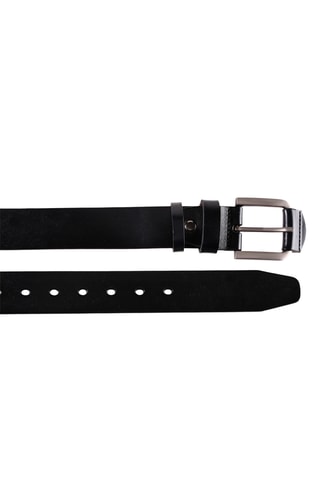 Cintura in pelle - Nero