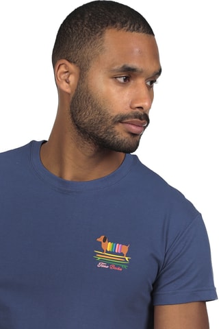 T-shirt regular - Azul-escuro