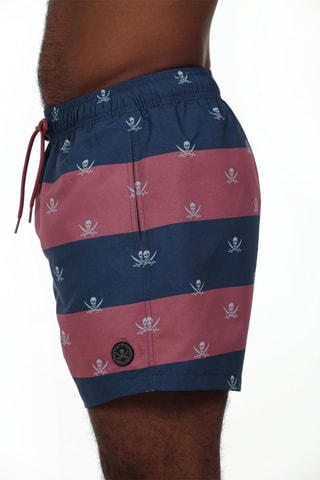 2 shorts de bain regular - Ciel et rouge