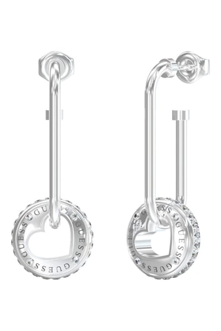 Pendientes Rolling Hearts - Plateado