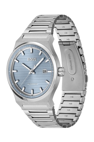 Reloj automático de acero - Plateado