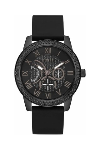 Reloj de cuarzo de silicona - Negro
