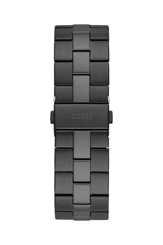 Reloj de cuarzo de acero - Negro