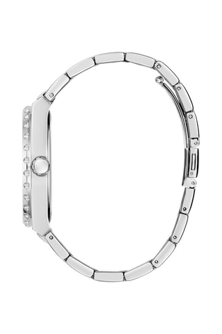 Reloj de cuarzo de acero - Plateado