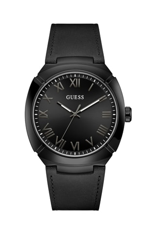 Reloj de cuarzo de piel - Negro