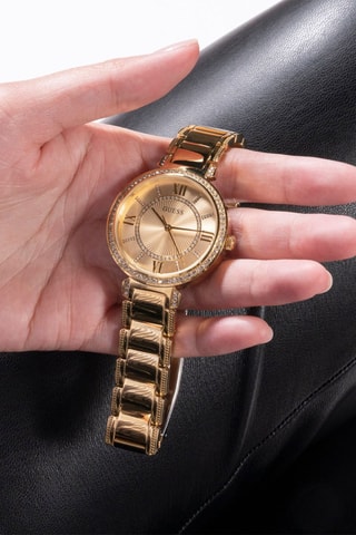 Estuche reloj de cuarzo de acero y 2 correas