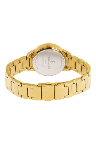 Reloj de cuarzo bañado en oro amarillo