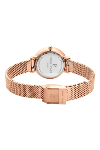 Reloj de cuarzo de acero - Rosa dorado y blanco