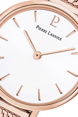 Reloj de cuarzo de acero - Rosa dorado y blanco