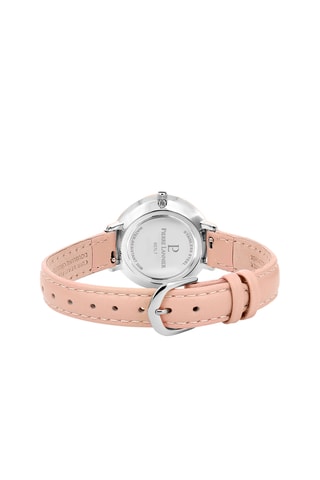 Reloj de cuarzo de piel - Rosa y rosa dorado