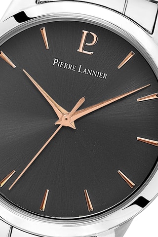 Reloj de cuarzo de acero - Plateado y negro