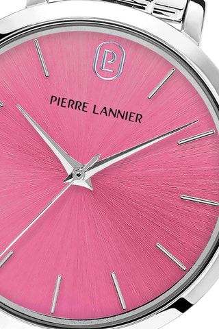 Reloj de cuarzo de acero - Plateado y rosa