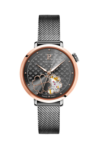 Reloj automático de acero - Negro y rosa dorado