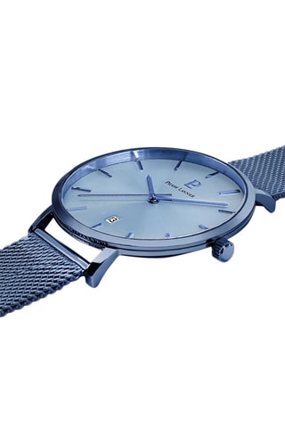 Reloj de cuarzo de acero Echo - Azul