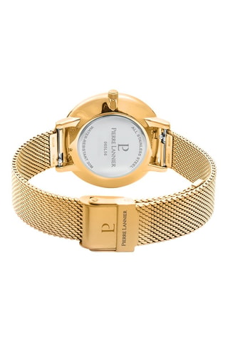 Reloj de cuarzo de acero Betty - Dorado y azul marino