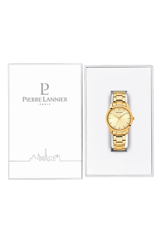 Reloj de cuarzo de acero Roxane - Dorado