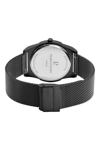 Reloj de cuarzo de acero Candide - Negro
