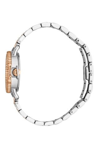 Reloj de cuarzo de acero - Plateado y rosa dorado