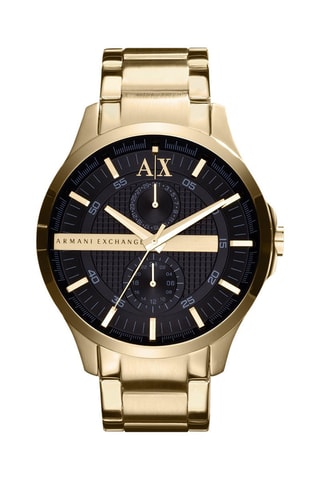 Reloj de cuarzo de acero - Dorado - Cronógrafo