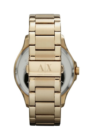 Reloj de cuarzo de acero - Dorado - Cronógrafo