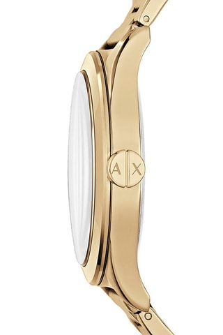 Reloj de cuarzo de acero - Dorado