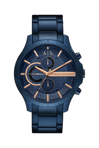 Reloj de cuarzo de acero - Azul - Cronógrafo