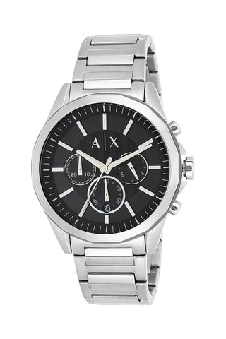 Reloj de cuarzo de acero - Plateado - Cronógrafo