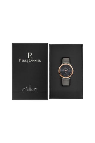 Reloj de cuarzo de acero Dandy - Plateado y rosa dorado