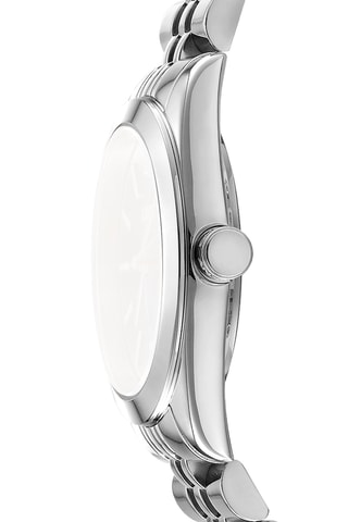 Reloj de cuarzo de acero - Plateado y violeta