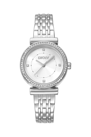 Reloj de cuarzo de acero - Plateado