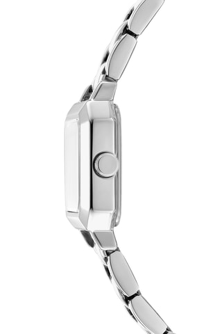 Reloj de cuarzo de acero - Plateado y negro