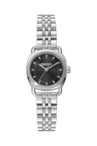 Reloj de cuarzo de acero - Plateado y negro