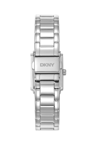 Reloj de cuarzo de acero - Plateado y blanco