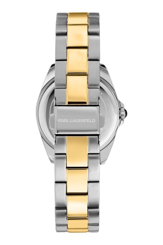 Reloj de cuarzo de acero - Plateado y dorado