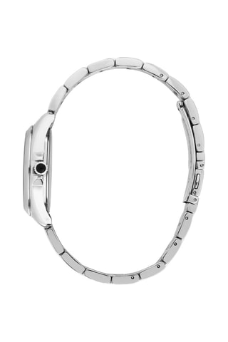 Reloj de cuarzo de acero - Plateado y negro