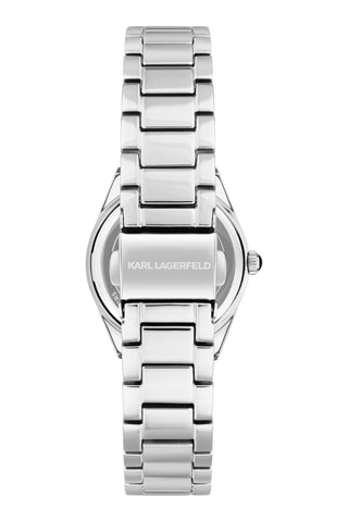 Reloj de cuarzo de acero - Plateado
